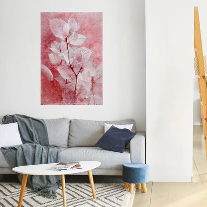 Poster verticale staccabile e attaccabile ETHERAL PETAL GLOW