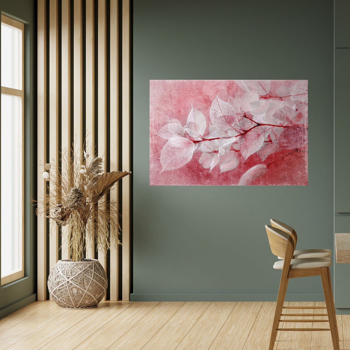 Poster orizzontale staccabile e attaccabile ETHERAL PETAL GLOW