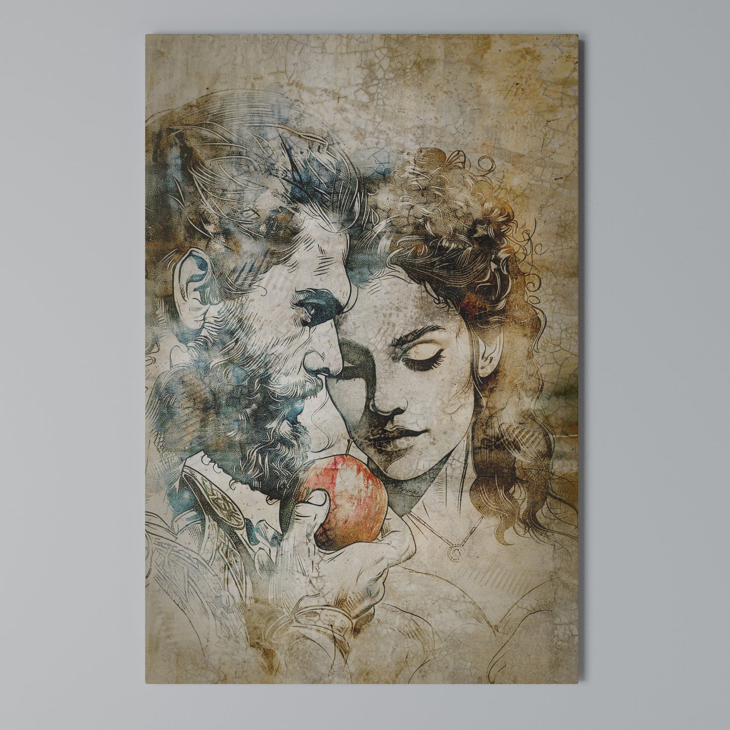 WHISPERS OF TEMPTATION Vertical Canvas Print