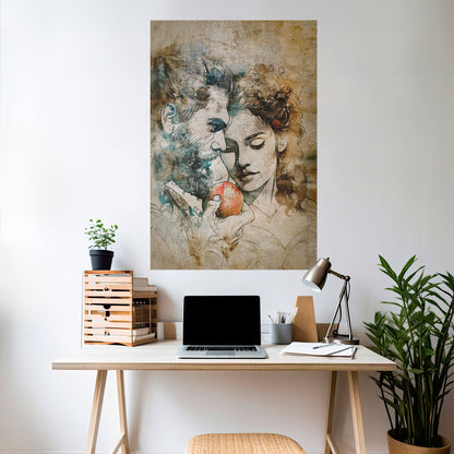 Poster verticale staccabile e attaccabile "SUSBURRI DI TENTAZIONE"