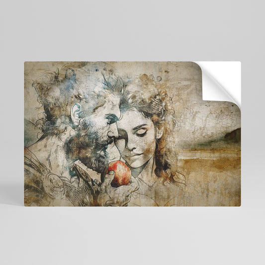 Poster orizzontale staccabile e attaccabile "WISPERS OF TENTATION"
