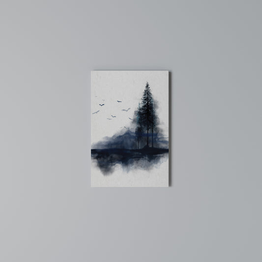 MISTY RECOLLECTION Stampa su Tela Verticale
