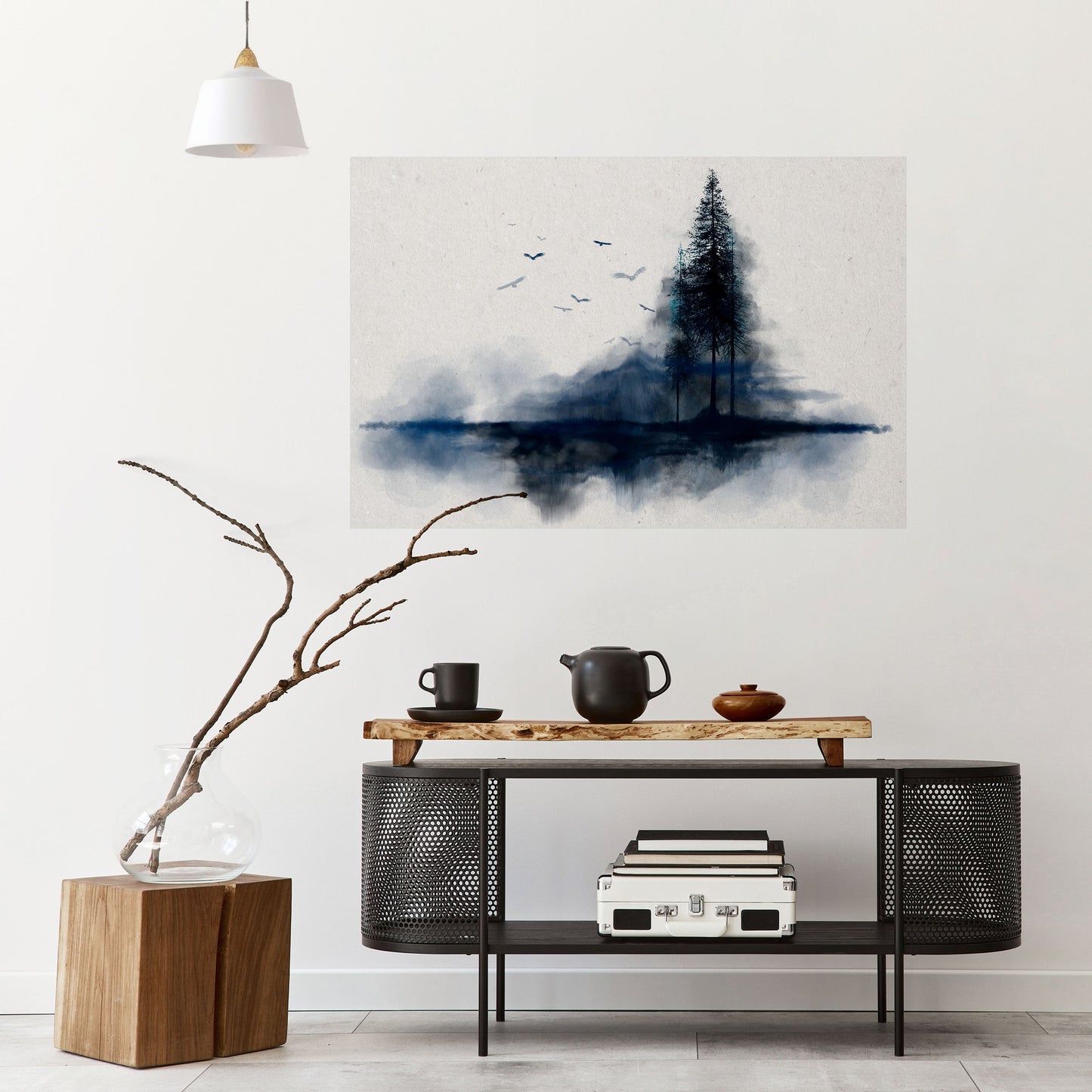 MISTY RECOLLECTION Poster orizzontale staccabile e attaccabile