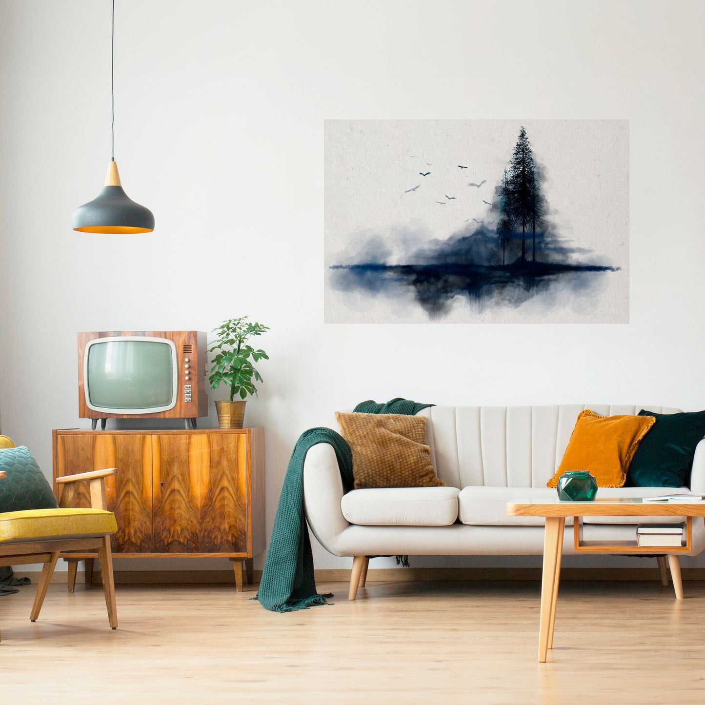 MISTY RECOLLECTION Poster orizzontale staccabile e attaccabile