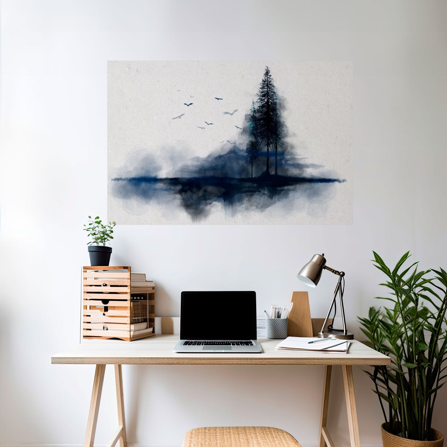 MISTY RECOLLECTION Poster orizzontale staccabile e attaccabile