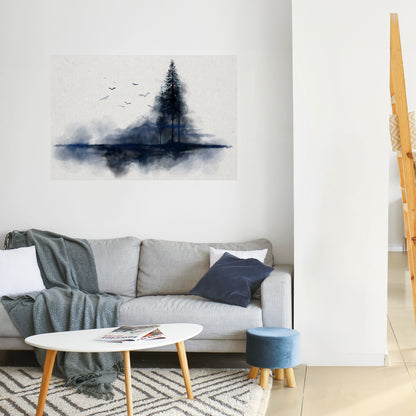 MISTY RECOLLECTION Poster orizzontale staccabile e attaccabile