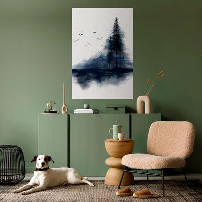 MISTY RECOLLECTION Poster verticale staccabile e attaccabile