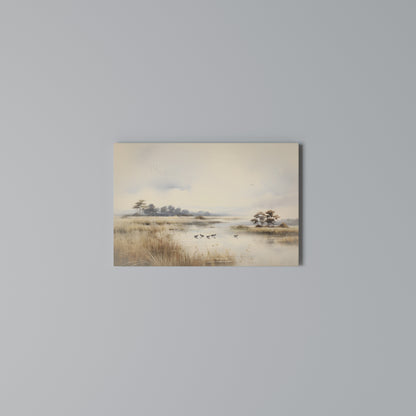 LAKESIDE NOSTALGY Horizontal Canvas Print