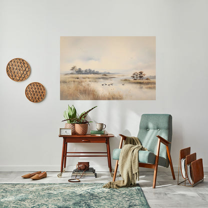 Poster orizzontale staccabile e attaccabile LAKESIDE NOSTALGY