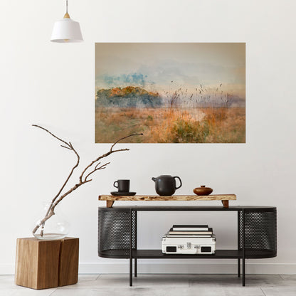 TRISTEZZA ESTIVA Poster orizzontale staccabile e attaccabile