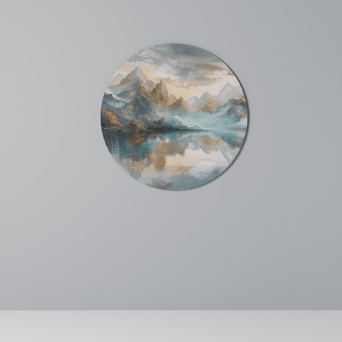 AZURE SUMMITS - Decorazione murale rotonda