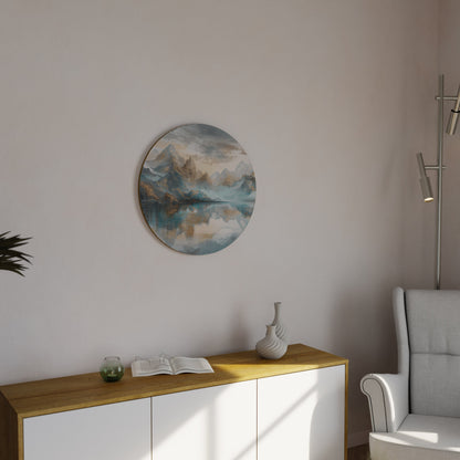 AZURE SUMMITS - Decorazione murale rotonda