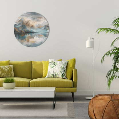 AZURE SUMMITS - Decorazione murale rotonda