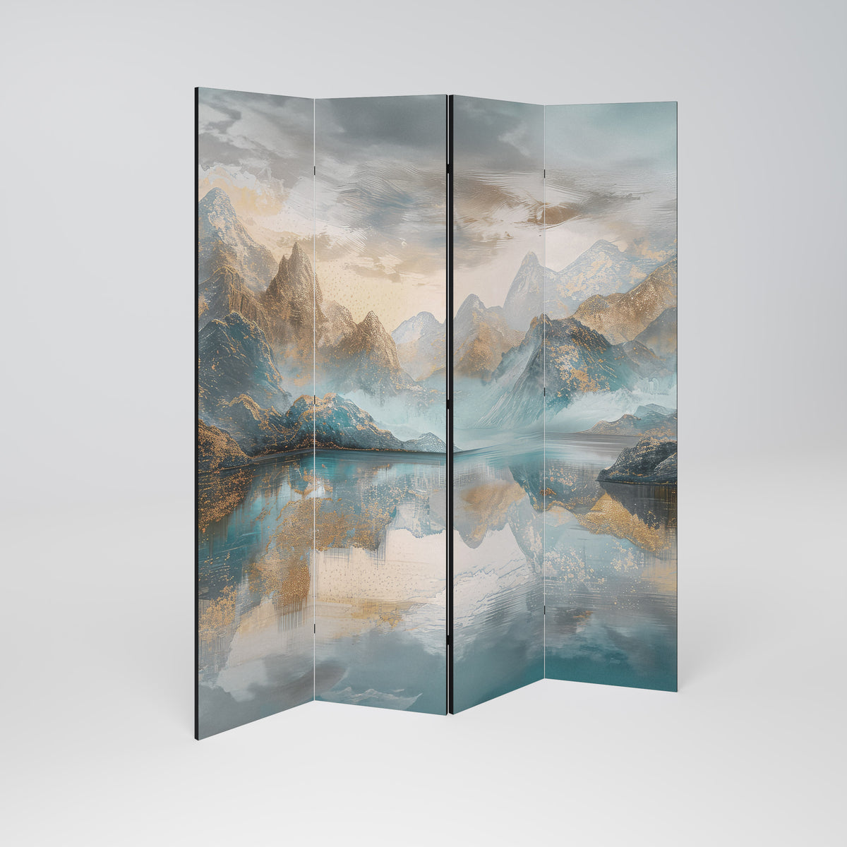AZURE SUMMITS Decorative 4-Panel Room Divider