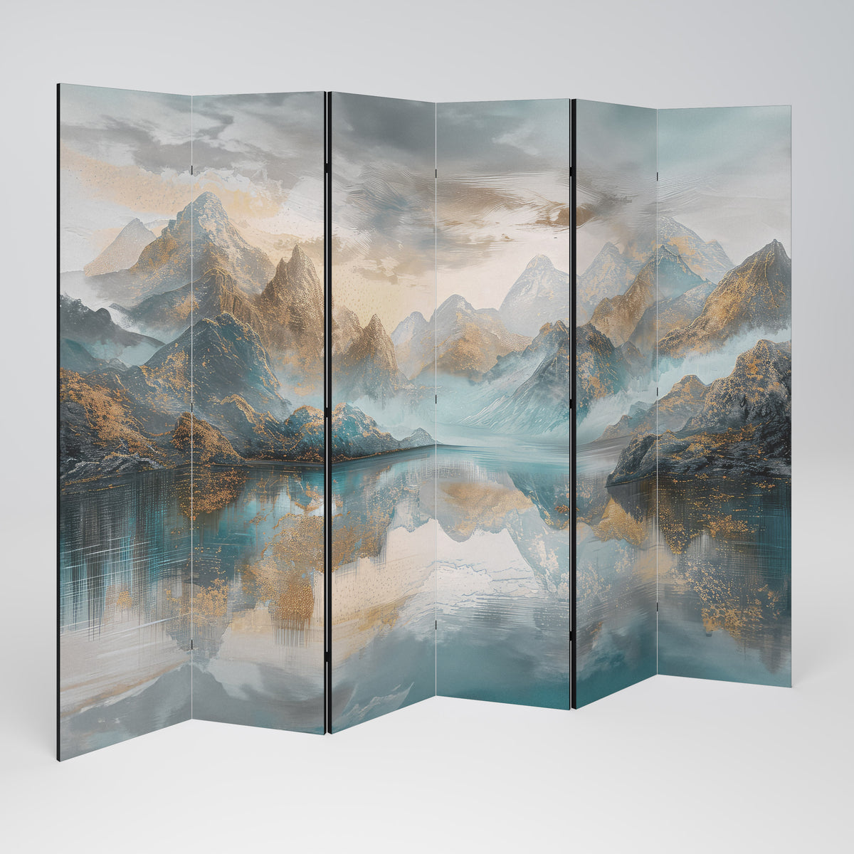 AZURE SUMMITS Paravento Decorativo a 6 Pannelli