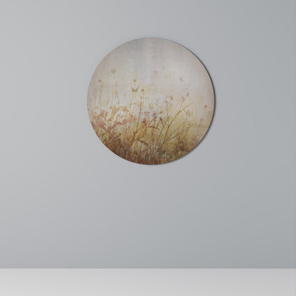 MEADOW BUTTERFLIES Round Wall Art