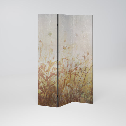 MEADOW BUTTERFLIES Divisorio decorativo per ambienti a 3 pannelli