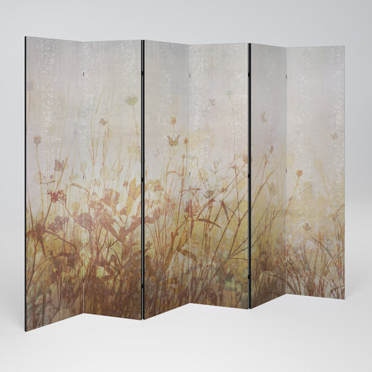 MEADOW BUTTERFLIES Divisorio decorativo per ambienti a 6 pannelli