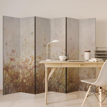 MEADOW BUTTERFLIES Divisorio decorativo per ambienti a 6 pannelli