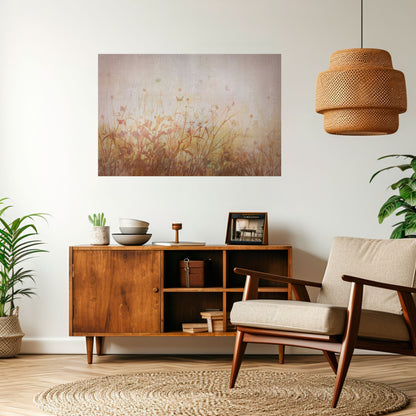 Poster orizzontale staccabile e attaccabile MEADOW BUTTERFLIES