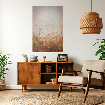 Poster verticale staccabile e attaccabile MEADOW BUTTERFLIES