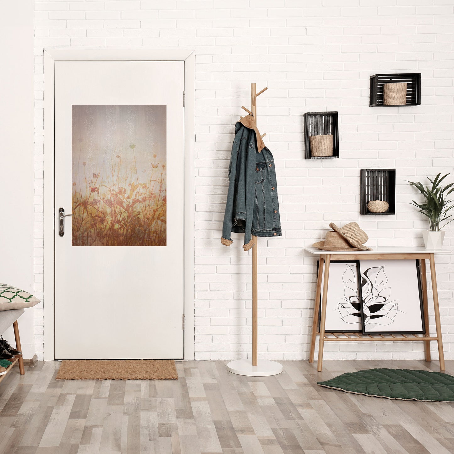 Poster verticale staccabile e attaccabile MEADOW BUTTERFLIES