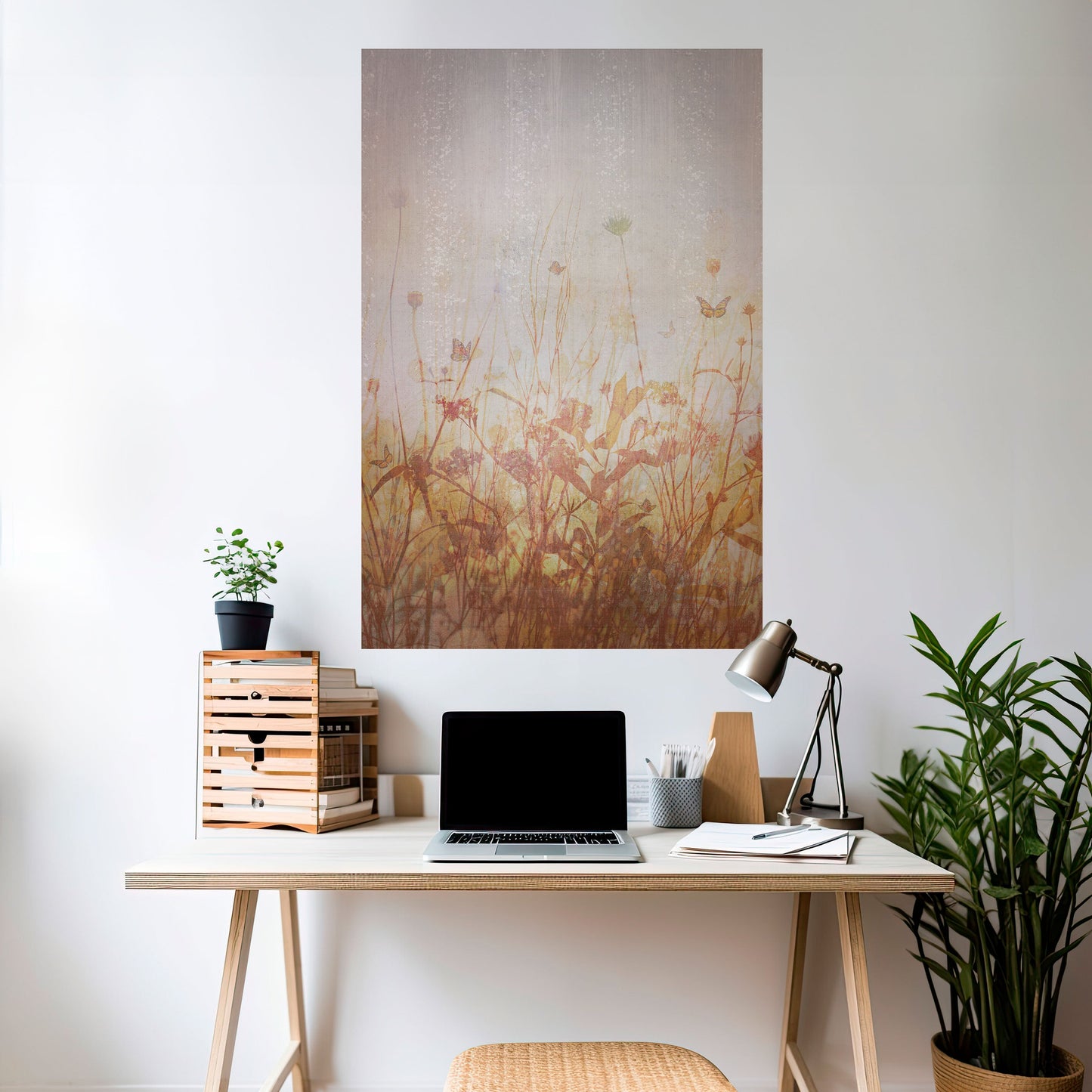 Poster verticale staccabile e attaccabile MEADOW BUTTERFLIES