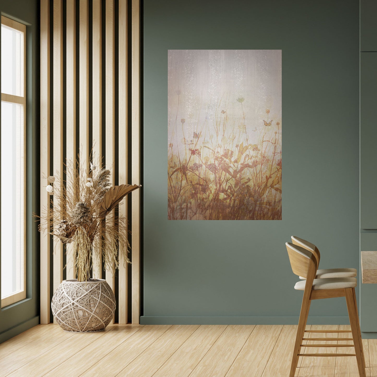 Poster verticale staccabile e attaccabile MEADOW BUTTERFLIES