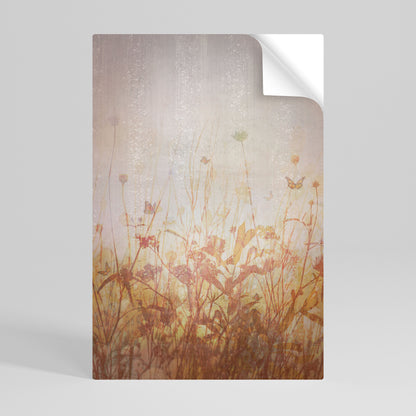 Poster verticale staccabile e attaccabile MEADOW BUTTERFLIES