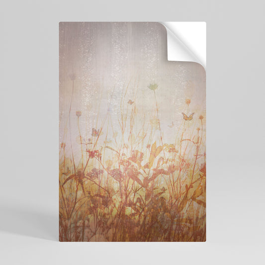 Poster verticale staccabile e attaccabile MEADOW BUTTERFLIES