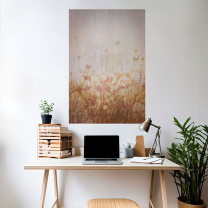 Poster verticale staccabile e attaccabile MEADOW BUTTERFLIES