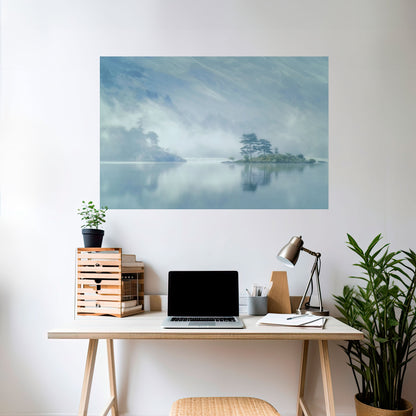SILVER LAKE Poster orizzontale staccabile e attaccabile