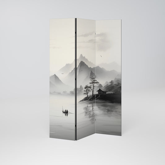 Divisorio decorativo per ambienti ASIAN VENTURE a 3 pannelli