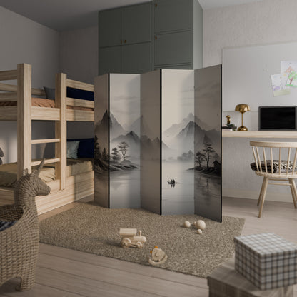 Divisorio decorativo per ambienti ASIAN VENTURE a 5 pannelli