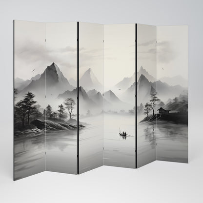 Divisorio decorativo per ambienti ASIAN VENTURE a 6 pannelli