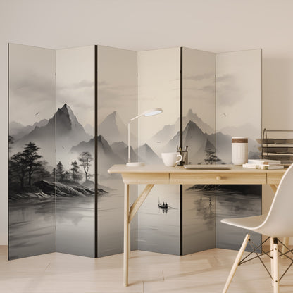 Divisorio decorativo per ambienti ASIAN VENTURE a 6 pannelli