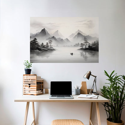 Poster orizzontale staccabile e attaccabile ASIAN VENTURE