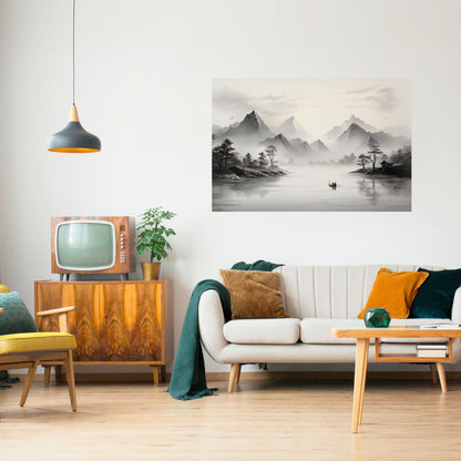 Poster orizzontale staccabile e attaccabile ASIAN VENTURE