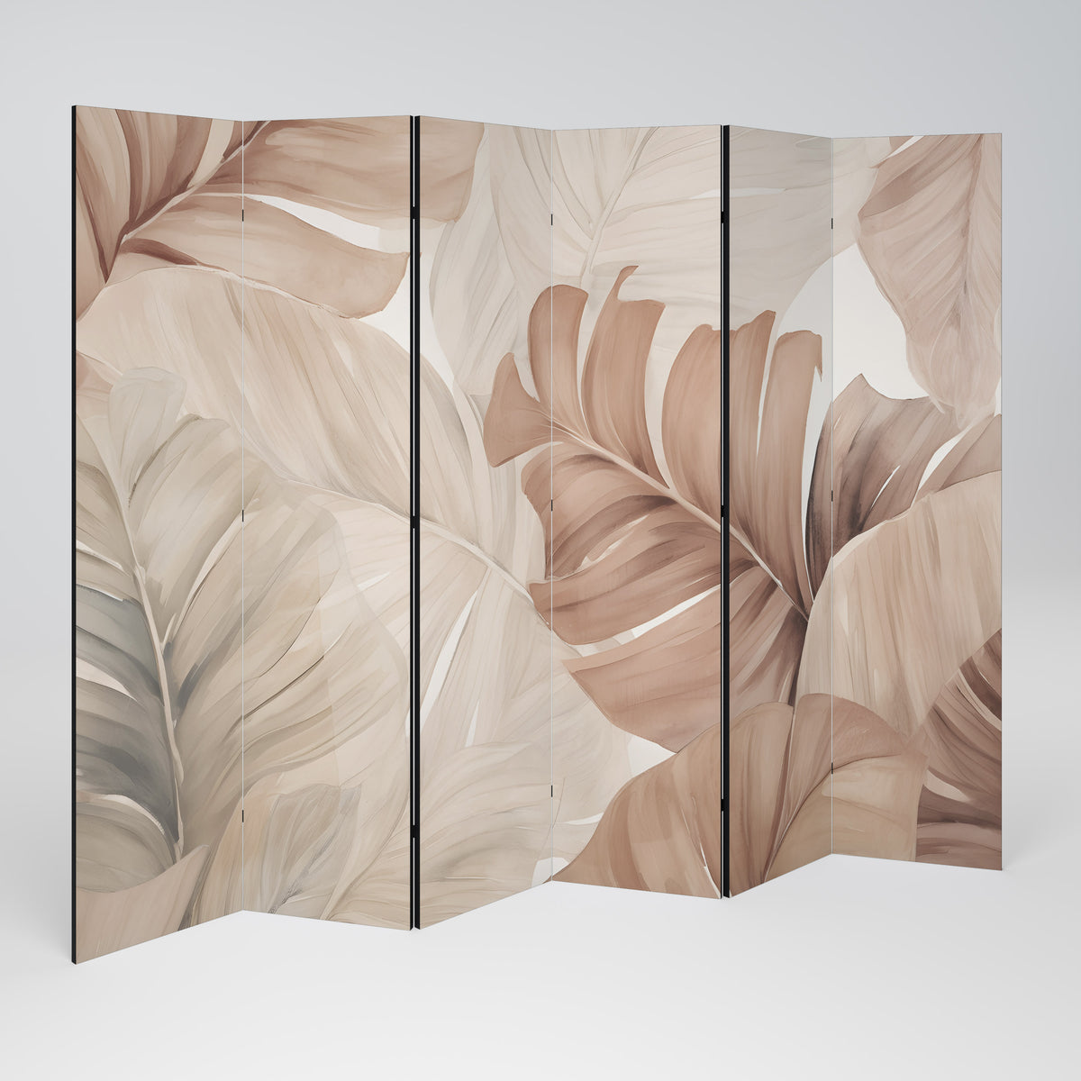 SOFT TONES OF FOLIAGE Paravento Decorativo a 6 Pannelli