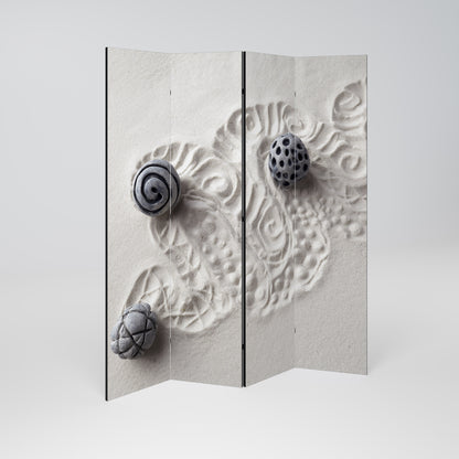 Serenity decorativo divisorio per ambienti a 4 pannelli SAND SCULPTED SERENITY