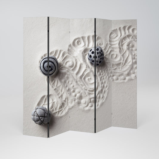 Serenity decorativo a 5 pannelli SAND SCULPTED SERENITY