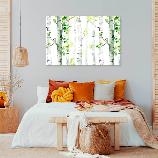 BIRCHY SOLACE Horizontal Canvas Print