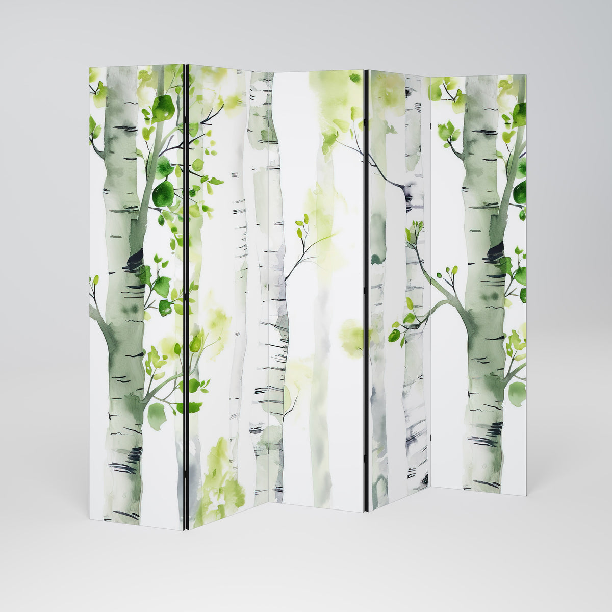 BIRCHY SOLACE Paravento Decorativo a 5 Pannelli