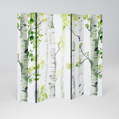 BIRCHY SOLACE Divisorio decorativo per ambienti a 5 pannelli