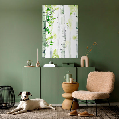 BIRCHY SOLACE Poster verticale staccabile e attaccabile