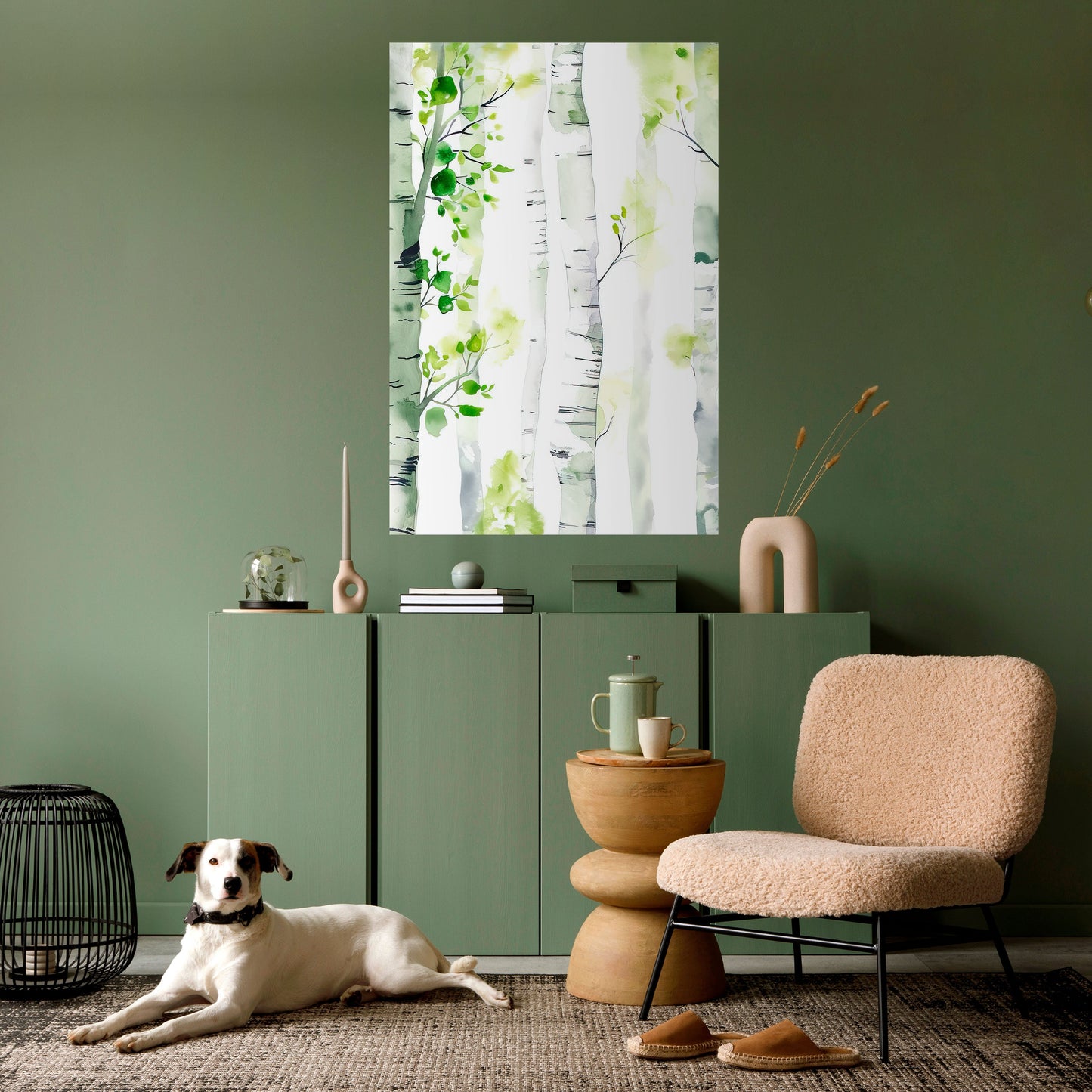 BIRCHY SOLACE Poster verticale staccabile e attaccabile