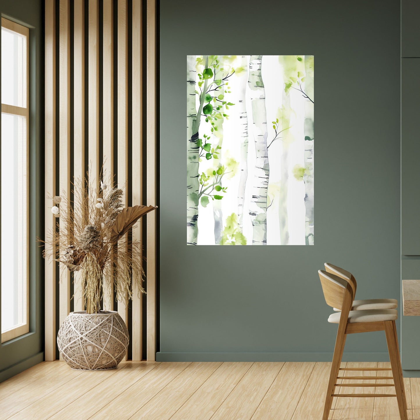 BIRCHY SOLACE Poster verticale staccabile e attaccabile