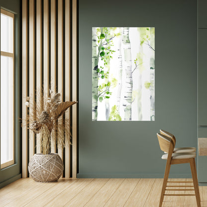 BIRCHY SOLACE Poster verticale staccabile e attaccabile