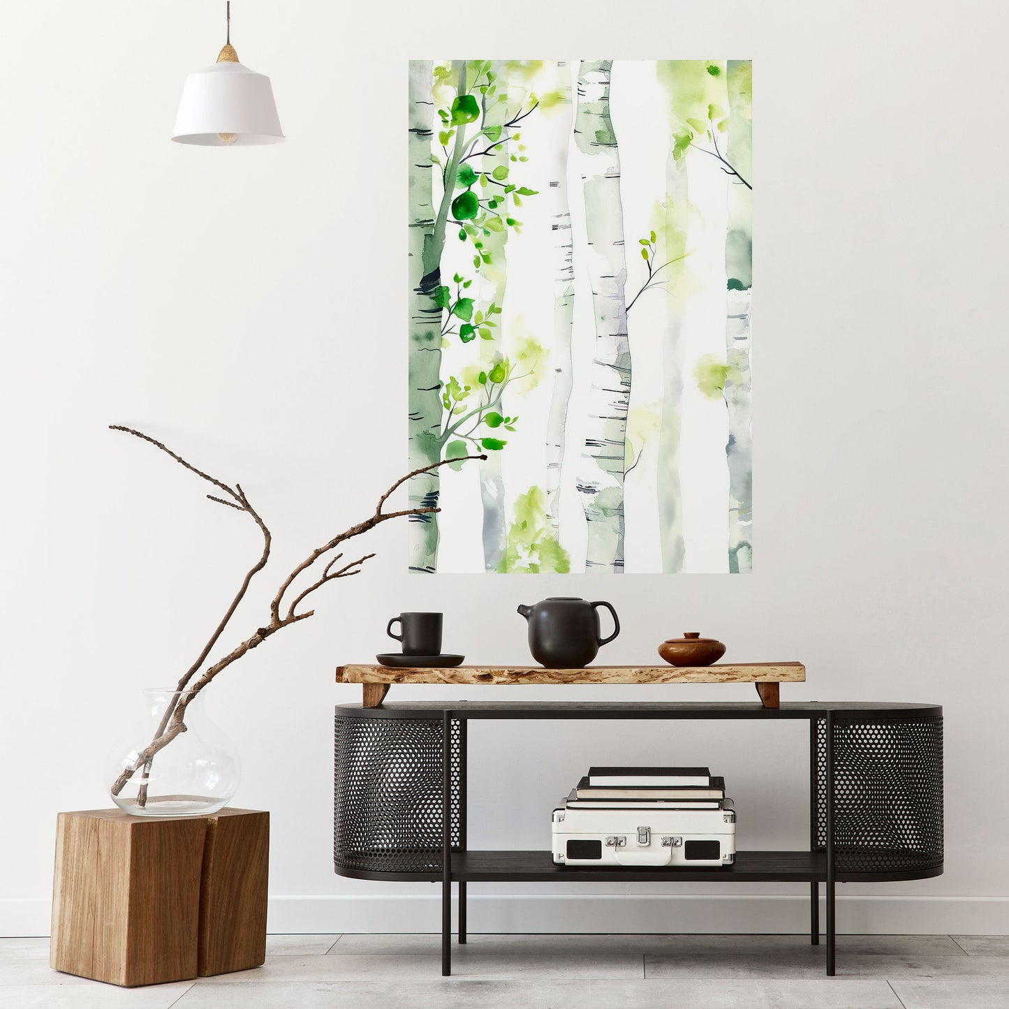 BIRCHY SOLACE Poster verticale staccabile e attaccabile