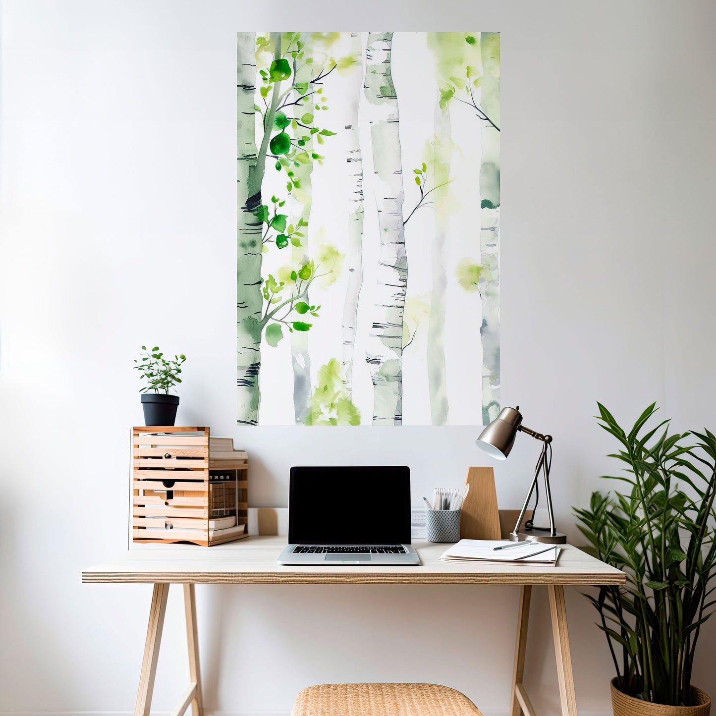 BIRCHY SOLACE Poster verticale staccabile e attaccabile